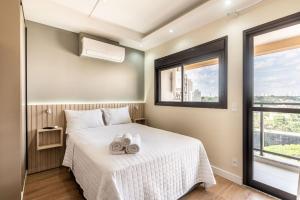 Studio c/ vista e academia no Brooklin - SB1406