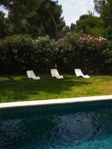 Villas Maison Californienne avec piscine proche de la mer : photos des chambres