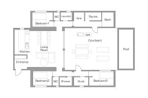 RIVIERA Kujukuri Private 3 Bedroom Villa with Pool Sauna and Tennis Court