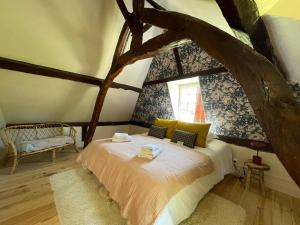 Maisons de vacances Au bruit de l-Yeres Maison de charme - Bain nordique - Riviere - Chevaux : photos des chambres