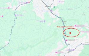 Silver Moon is an adorable one bedroom, two story cabin for 2 with a mtn view!