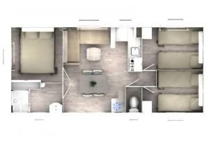 Campings Camping - Parc aquatique - ccafh0f : photos des chambres