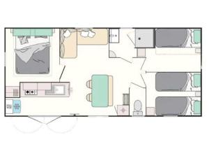 Campings Camping - Parc aquatique - ccafh0f : Mobile Home - 6