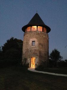 Maisons de vacances Le Moulin de Margaux : Chambre Double - Vue sur Parc