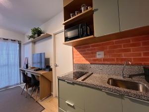 StayBr Itaim - Studio com vista panorâmica e jacuzzi no prédio