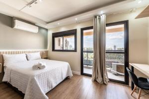 Studio c vista e piscina no Brooklin - SB1406