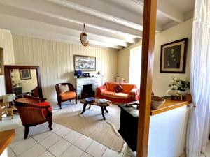 Maison spacieuse 5 pièces, vue port, animaux admis, près plages dÉtel - FR-1-479-231