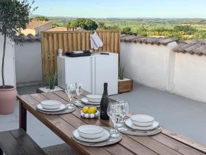 Appartements Maison 10 min de Beziers, 30 min de la mer et sa terrasse panoramique : photos des chambres