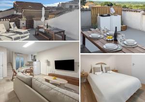 Appartements Maison 10 min de Beziers, 30 min de la mer et sa terrasse panoramique : photos des chambres