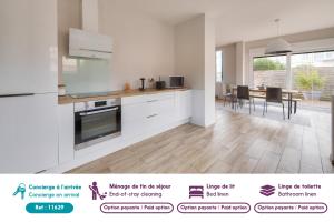 Maisons de vacances A 300m de la plage, maison pour 7 avec piscine : photos des chambres