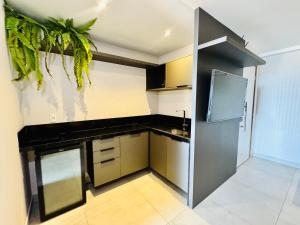 Reserva Madero Edy - Loft azul Mar - Ponta Negra - Piscina na cobertura - wi-fi - cozinha - varanda