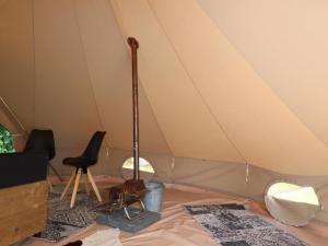 Beautiful safari tent in Twijzel with terrace