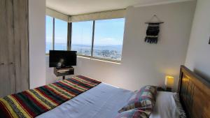 Vista panorámica al mar y Concón