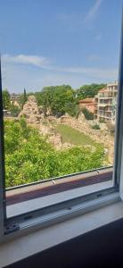 Roman panorama - unique view over ruins, steps to beach