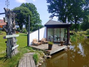 Damwildfarm in Rollerbü Südschweden