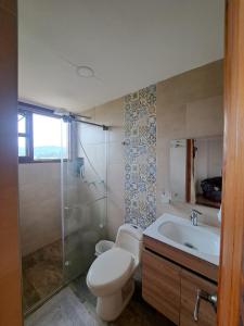 Cabaña rustica en Paipa con chimenea