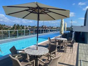 Porto de Galinhas Flat no centro com varanda