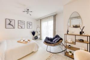 Appartements Studio Chic avec Cinema Prive A 15 min de Disneyland et 20 min de Paris : photos des chambres