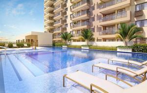 lindo apartamento com linda área externa no Recreio