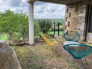 Maisons de vacances Le Perid-Or - Maison avec tres belle vue a Marnac : photos des chambres