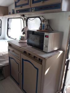 Caravane en pleine nature