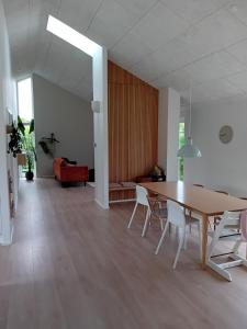 Spacious family house outside and inside
