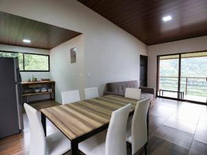 VILLA SANTA LUCÍA in front of the waterfall with a mountain view