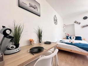 Appartements Chavalliaud 11 studio cosy en RDC proche centre : photos des chambres