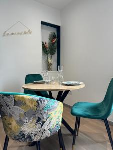 Appartements L-Oiseau du paradis, entre gare et centre ville, rez-de-chaussee, avec terrasse et parking prive : photos des chambres