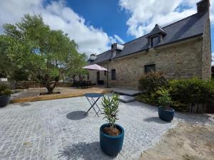 Maisons de vacances Maison familiale chaleureuse a Saint-Evarzec avec terrasse : photos des chambres
