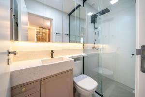 Extraordinário Flat para duas pessoas, localizada entre as praias de Bombas e do Centro de Bombinhas