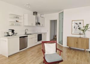 Stilvolle Wohnung mit Terrasse im Grünen