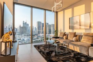 Sobha Waves Grande Big 1BR apt Burj Khalifa views!