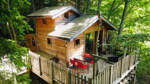 Hotels La-Haut cabanes perchees : Chambre Familiale - Vue sur Montagne