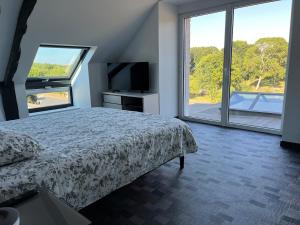Maisons de vacances Grande maison en campagne avec piscine, 11 voyageurs : photos des chambres