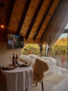 Chalé das montanhas gravatal chalé luz da lua