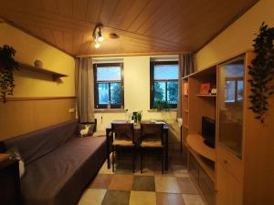 ansimali 2 - Apartment mit Wohn- und Schlafraum, integrierter Küchenzeile, separater Dusche und WC - ideal für Alleinreisende und Monteure am Spiegelwald