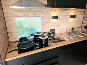 Gipfelpanorama Winterberg mit Berg- und Seeblick, Boxspringbett mit ausfahrbarem TV