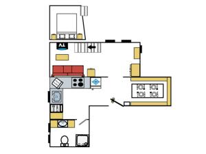 Appartements Studio au pied des pistes, centre Val d-Isere, 3 pers, cosy mezzanine, cuisine equipee, WiFi - FR-1-519-37 : photos des chambres