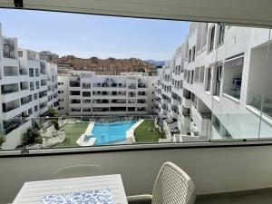 Downtown Estepona, pool and beach