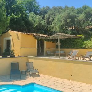 B&B / Chambres d'hotes Le Chant du Coeur : Chambre Double - Vue sur Piscine