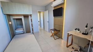 Ap frente mar com ar-condicionado e varanda gourmet