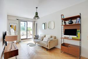 Appartements Appartement spacieux avec terrasse proche hopital americain : photos des chambres