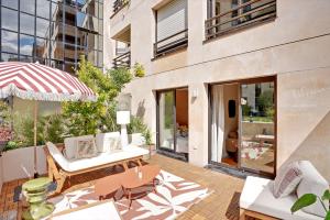Appartements Appartement spacieux avec terrasse proche hopital americain : photos des chambres