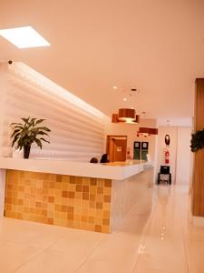 Apartamento Flat com vista das piscinas