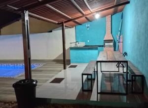 Chalé com piscina