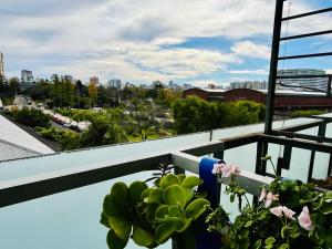 Studio with a view and balcony in Palermo