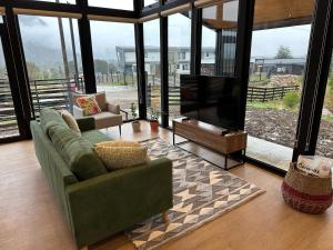 Moderna y acogedora casa estilo galpón