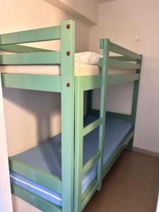 Hotels Auberge de jeunesse HI Valdeblore - Le Chalet : Chambre Lits Jumeaux avec Salle de Bains Privative