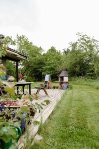 Traditional Home With Garden Near Water